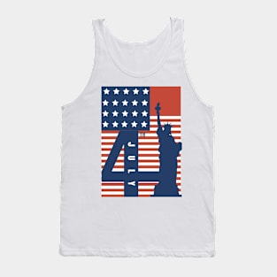 4th July Design Tank Top